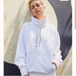 Free People Movement Fletcher Run Hoodie PulloverSz Medium Sweatshirt White